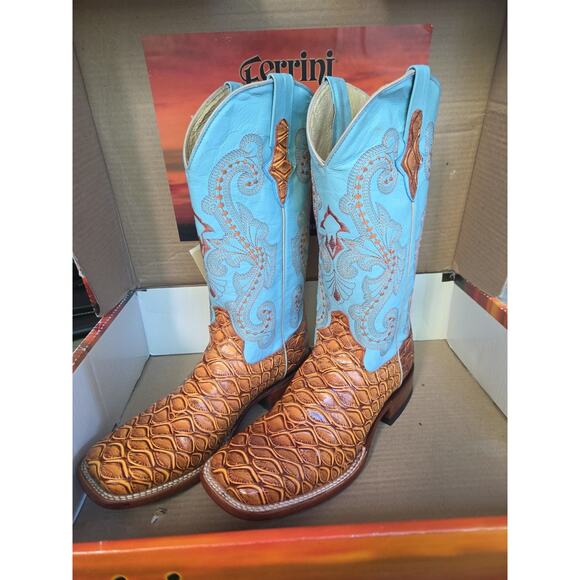 Ferrini Mens Paraquito Leather Cowboy Boots Style: 9239302085B 8.5B main image 5